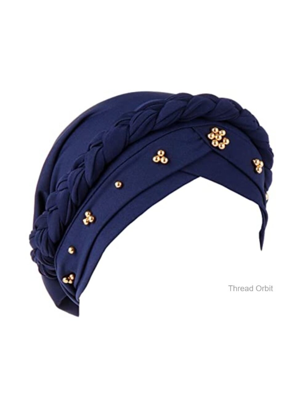 Pre-Tied Turban Cap Twisted Beaded Head Wrap Chemo Headscarf Women